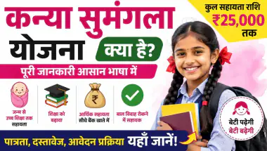 कन्या सुमंगला योजना क्या है? ऑनलाइन आवेदन, पात्रता, लाभ और ₹25,000 की पूरी जानकारी